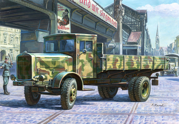 ZVEZDA 1/35 MILITARY WW2 German Heavy Truck L-4500 Einheitsfahrerhaus