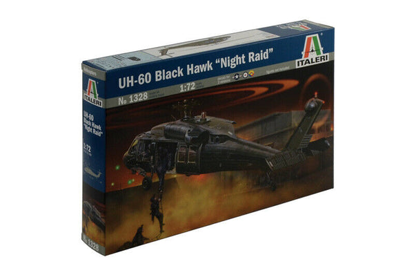 ITALERI 1/72 scale AIRCRAFT UH-60/MH-60 BLACK HAWK NIGHT RAID