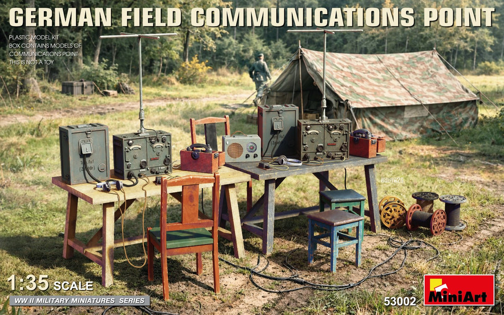 Miniart 1/35 scale WW2 GERMAN FIELD COMMUNICATIONS POINT