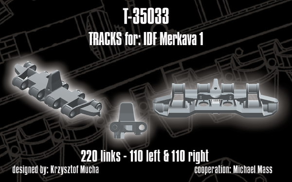 Quick Tracks 1/35 scale Tracks for IDF Merkava Mk I