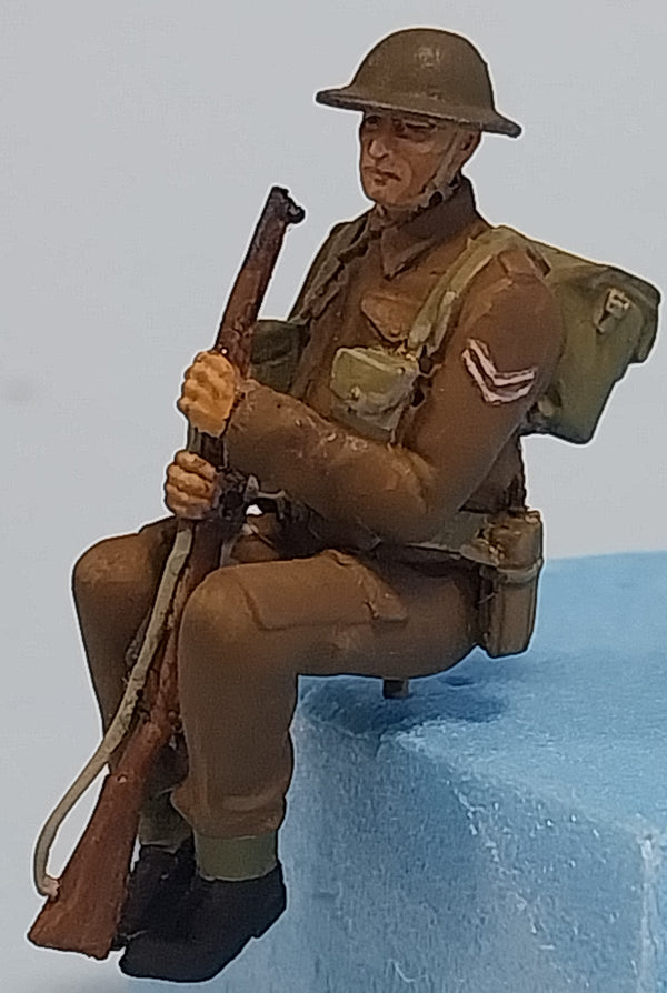 Homefront 1/35 scale WW2 British Infantry sitting #3