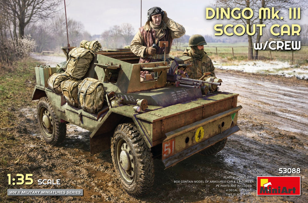 Miniart 1/35 scale WW2 British DINGO Mk.III SCOUT CAR w/CREW