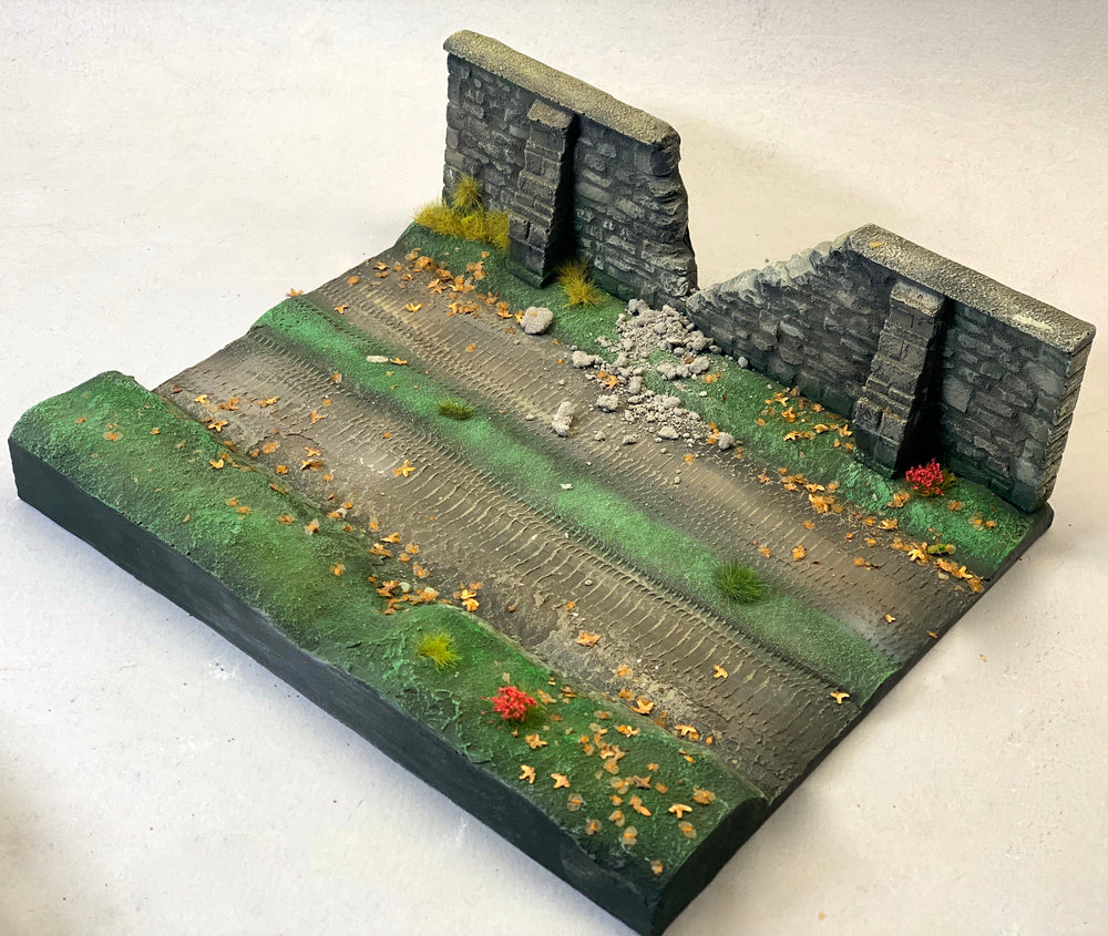 FoG Models 1/35 scale Country lane Diorama base. #2 size 200mm x 240mm