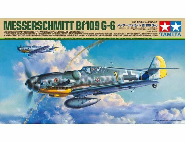 TAMIYA 1/48 Scale AIRCRAFT WW2 German MESSERSCHMITT BF 109G-6