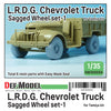 DEF Models 1/35 British L.R.D.G. Chevrolet Truck Sagged wheel set (1)
