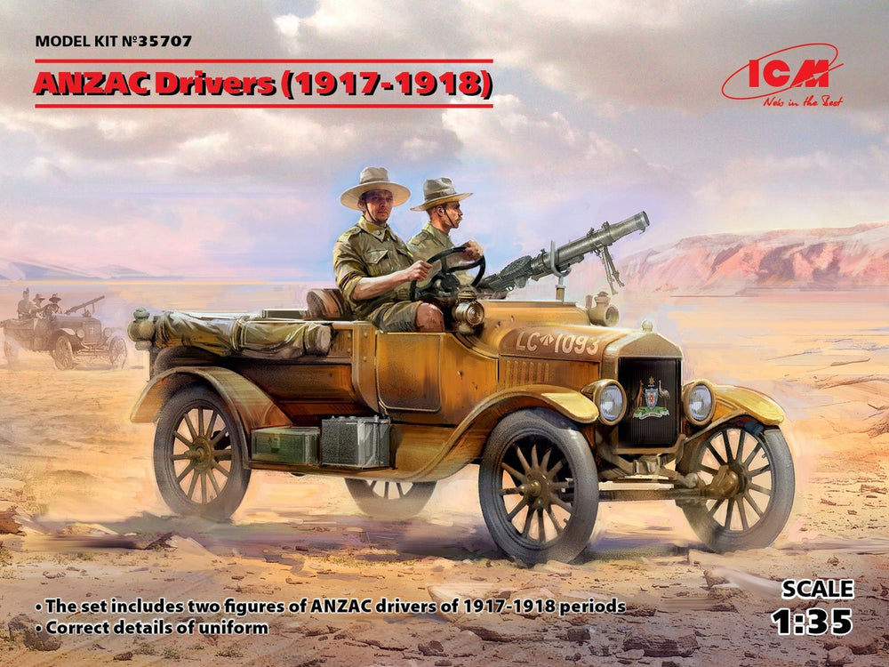 ICM 1/35 WW1 ANZAC Drivers (1917-1918) (2 figures)