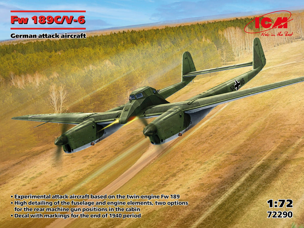 ICM 1/72 WW2 German Fw 189C/V-6, German Attack Aircraft