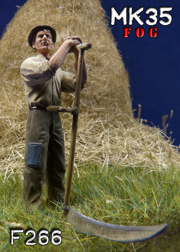 MK35 FoG models 1/35 scale resin model kit Eugène the peasant leaned on his scythe