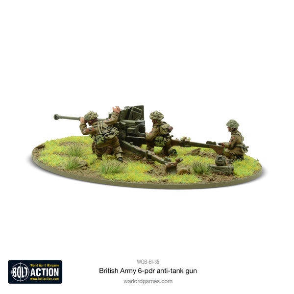 Warlord Games 28mm - Bolt Action  British Army 6 Pounder Anti Tank Gun