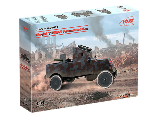 ICM 1/35 WW1 Model T RNAS Armoured Car (100% new molds)