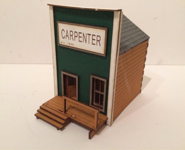 1/35 scale laser cut building Wild West Carpenter