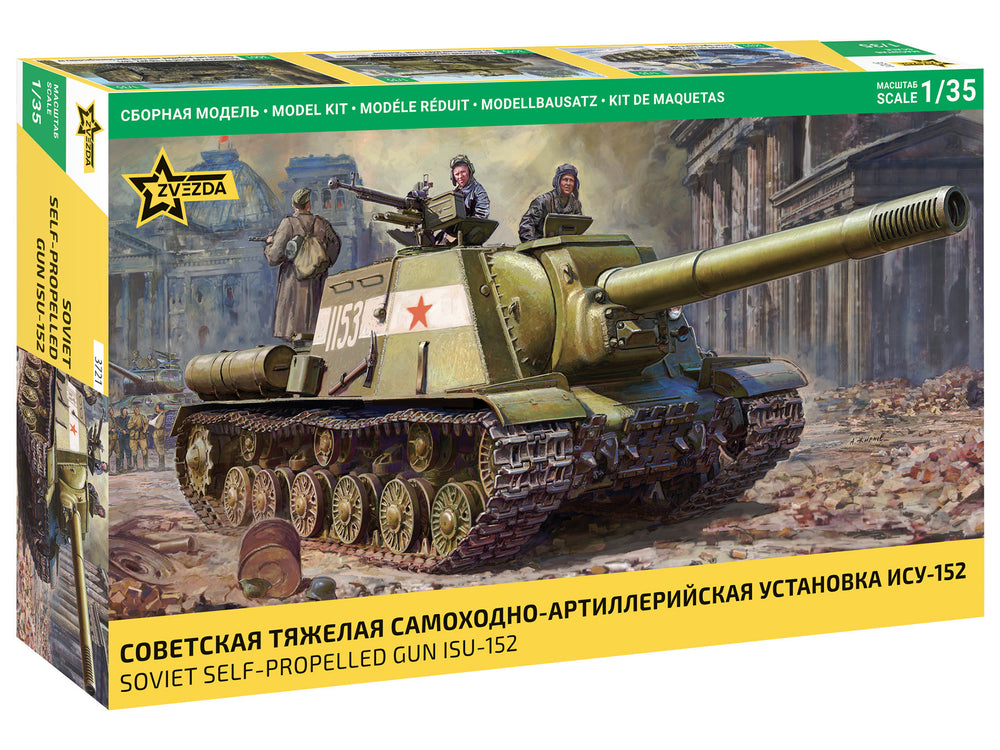 Zvezda 1/35 scale WW2 Soviet Self-Propelled Gun ISU-152