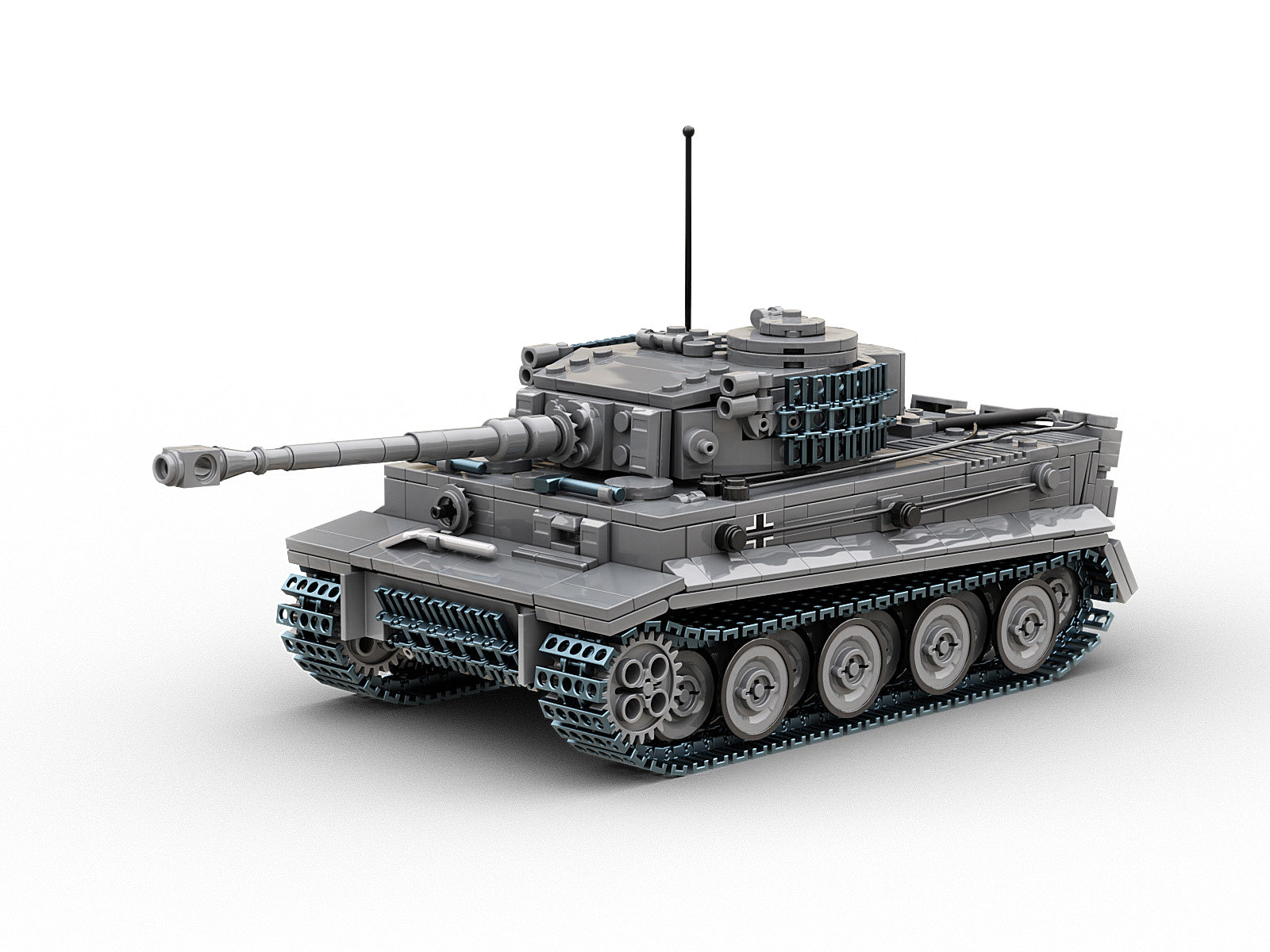 Build Army WW2 Brick Building Model Kit Tiger 1 Grey Fields Of Glory Build army ww2 brick building model kit tiger 1 grey fields of glory