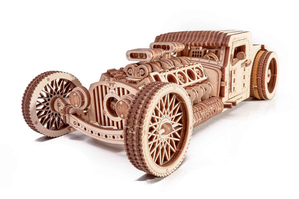 Wood Trick 3D wooden model kit Hot Rod