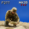 MK35 FoG models 1/35 scale resin figure kit WW2 German D.A.K. Soldier "Achtung Minen"