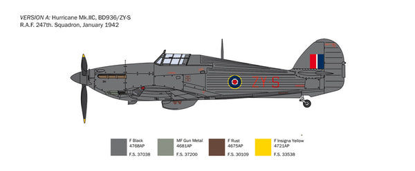 Italeri 1/48 WW2 RAF Hurricane MK.IIC