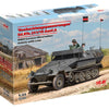 ICM 1/35 Beobachtungspanzerwagen Sd.Kfz.251/18 Ausf.A, WWII German Observation Vehicle with 4 Crew Figures