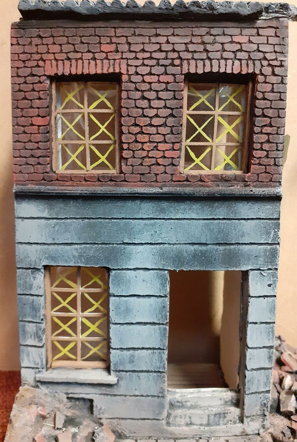 FoG Models 1/35 scale house front facade #2 - 110mm wide x 175mm high