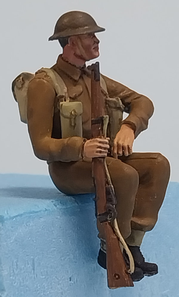 Homefront 1/35 scale WW2 British Infantry sitting #1