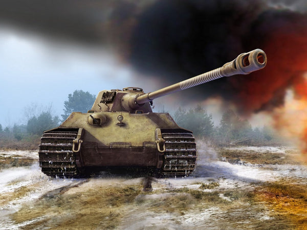 ICM 1/35 WW2 Pz.Kpfw.VI Ausf.B King Tiger (late production) with full interior, WWII German Heavy Tank