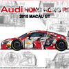 NUNU 1/24 CAR Audi R8 Lms Gt3 Gp Macau 2015 Fia-Gt