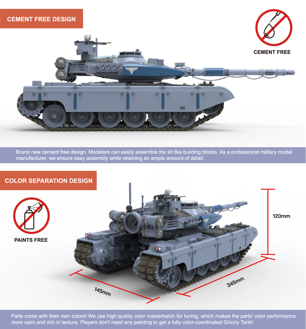 Border Models 1/35 scale BC-002 Grizzly Battle Tank model kit