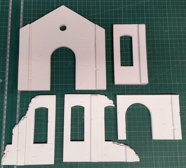 FoG Models 1/35 scale 'Machine shop' ruined Industrial building
