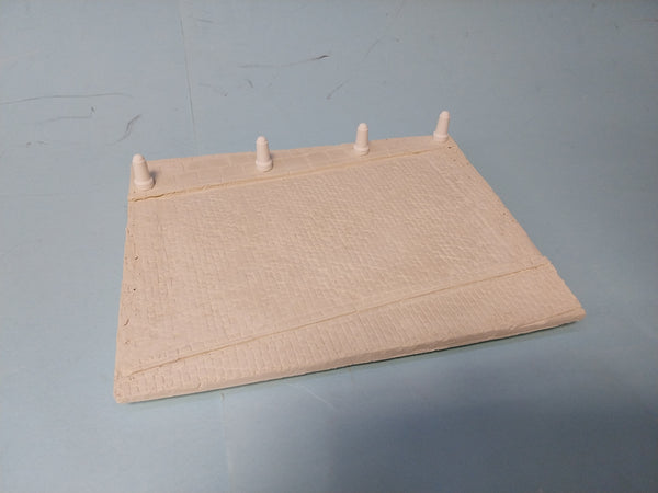 FoG models 1/35 scale Street diorama base 260mm x 205mm With Bollards (A)