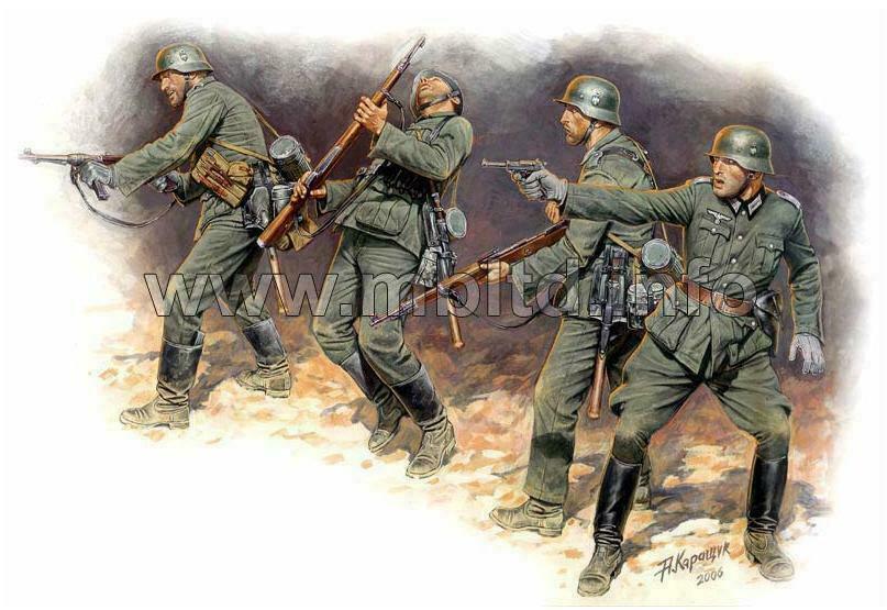 Masterbox 1:35 Eastern Front Series Kit German Infantry in Action (1941-1942)
