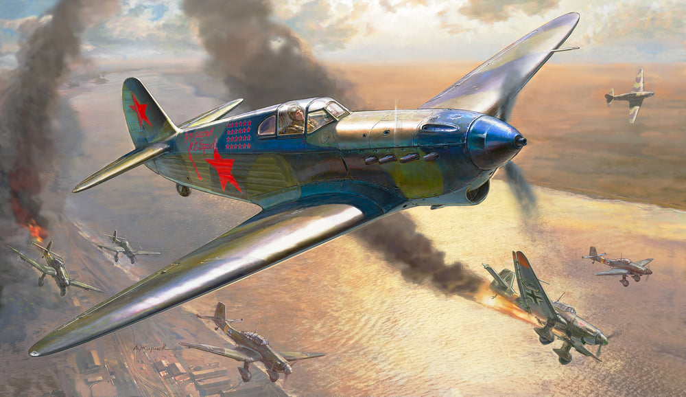 ZVEZDA 1/72 scale MILITARY AIR YAK-1 Fighter Plane