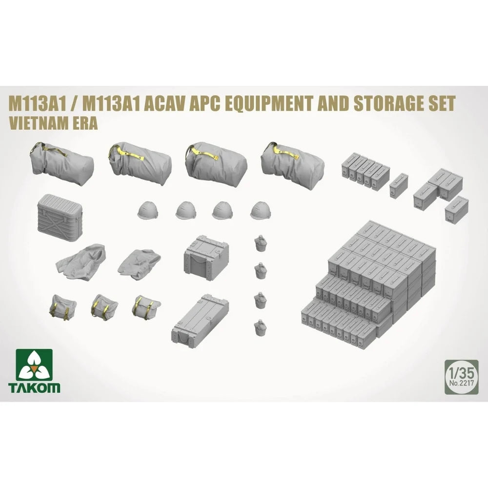 TAKOM 1/35 scale M113A1/M113A1 ACAV APC Equipment+storage set