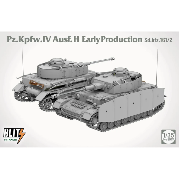 TAKOM 1/35 scale WW2 German Pz.Kpfw. IV. Ausf. H Early Production Sd.Kfz.161/2
