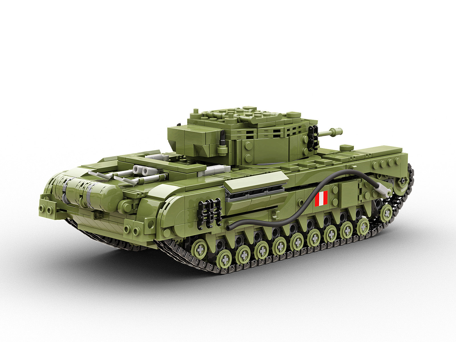 Build Army WW2 Brick building model kit Churchill Tank | Fields of ...