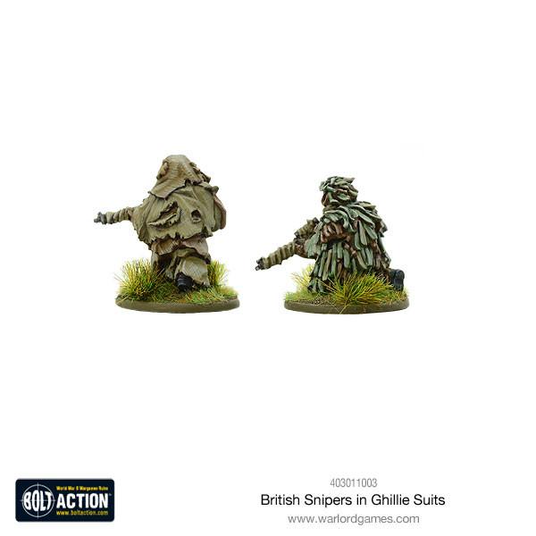 Warlord Games 28mm - Bolt Action WW2 British Snipers in Ghillie suits