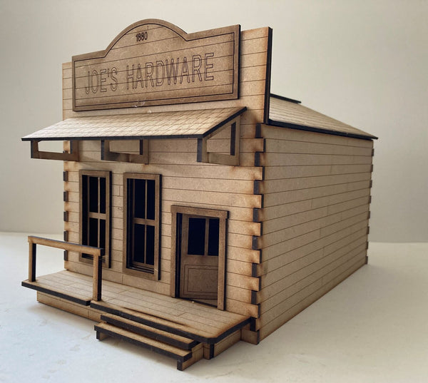 1/35 scale laser cut building Wild West Hardware Store