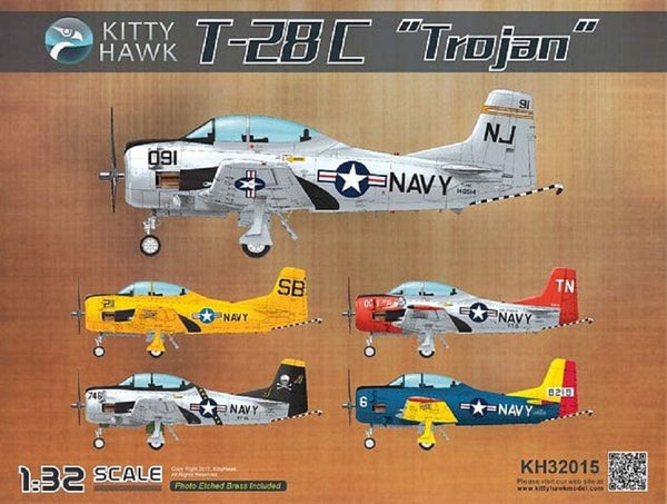 Kitty Hawk 1/32 Scale T-28C Trojan plane aircraft Model Kit