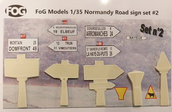 FoG Models 1/35 Normandy Road sign set #2