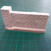 1/35 scale Brick garden wall Half length Straight