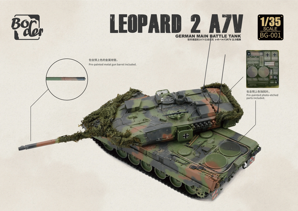 Border Models 1/35 scale Leopard 2 A7V MBT tank modle kit