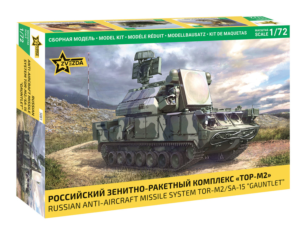 ZVEZDA 1/72 MILITARY Anti-Aircraft Missile System TOR-M2/SA-15 Gauntlet