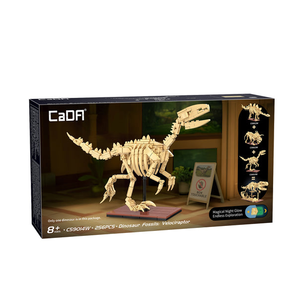 CADA CREATIVE Dinosaur Fossils: Velociraptor - 256 pcs