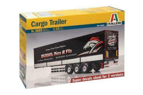 Italeri 1/24 scale TRUCK Cargo Trailer 1:24 lorry scale Model kit