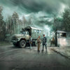 ICM 1/35 Chernobyl#1. Radiation Monitoring Station (ZiL-131KShM truck & 5 figures & diorama base with background)
