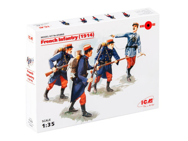 ICM 1/35 WW1 French Infantry (1914) (4 figures)