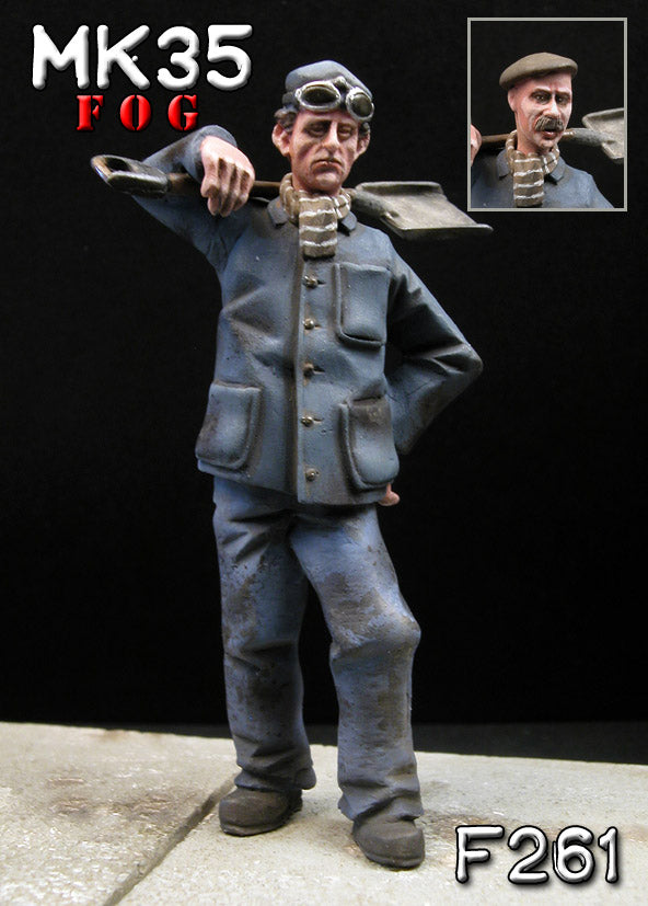 MK35 FoG models 1/35 Scale resin model kit French railwayman The stoker Eugaune