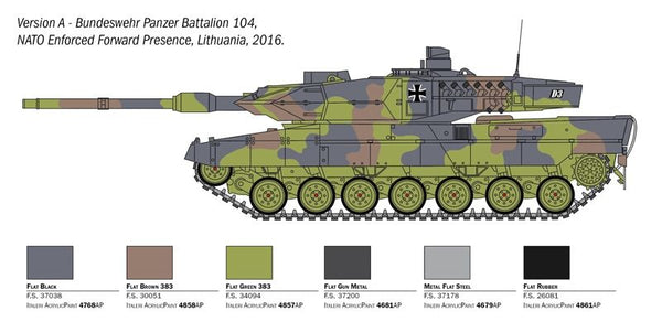 Italeri 1/35 Leopard 2A6 German MBT main battle tank model kit