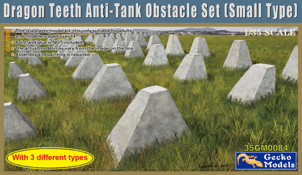 Gecko 1/35 WW2 era Dragons teeth anti-tank obstacles