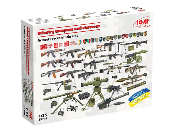 ICM 1/35 Infantry Weapons & Chevrons of the Armed Forces of Ukraine