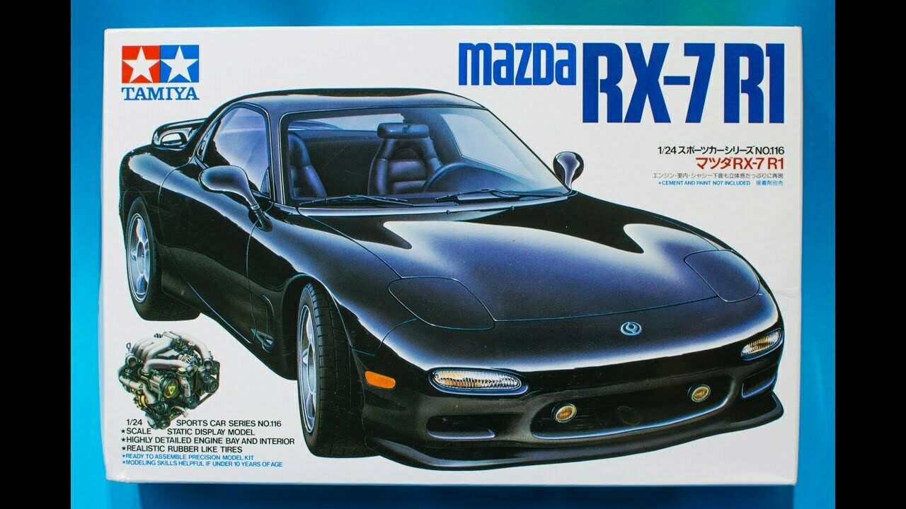 Model R1 Kit TAMIYA 1/24 Scale CARS MAZDA RX-7 R1 car model kit | Fields of Glory Models