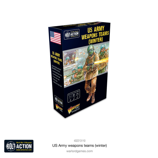 Warlord Games 28mm - Bolt Action WW2 US Army (Winter) weapons teams